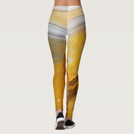 Halfedelsteen steen textuur structuur leggings (Achterkant)
