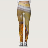 Halfedelsteen steen textuur structuur leggings (Voorkant)