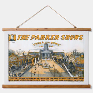 Halfeeuwfeest van Kansas. Staat huis grond. Hangend Wandkleed