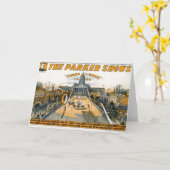 Halfeeuwfeest van Kansas. Staat huis grond. Kaart (Gele Bloem)