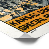 Halfeeuwfeest van Kansas. Staat huis grond. Poster (Hoek)
