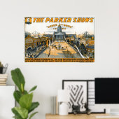 Halfeeuwfeest van Kansas. Staat huis grond. Poster (Thuiskantoor)