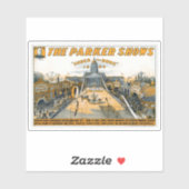 Halfeeuwfeest van Kansas. Staat huis grond. Sticker (Vel)