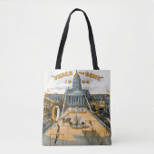 Halfeeuwfeest van Kansas. Staat huis grond. Tote Bag (Voorkant)