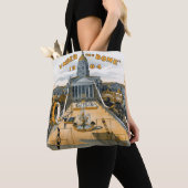 Halfeeuwfeest van Kansas. Staat huis grond. Tote Bag (Dichtbij)