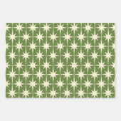 Halfeeuwse moderne kerstavond in de Retro Inpakpapier Vel (Voorkant 3)