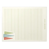 Halfeeuwse moderne kerstbomen, geboord notitieblok (Voorkant)