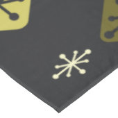 Halfeeuwse Starbursts Diamonds Black Yellow Tafelkleed (Gekanteld)