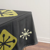 Halfeeuwse Starbursts Diamonds Black Yellow Tafelkleed (Voorbeeld)