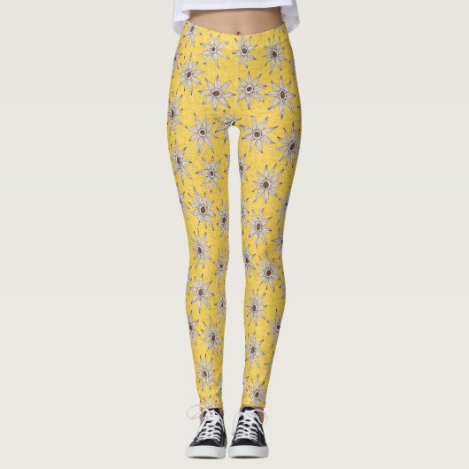 halfespengoud bruin leggings (Voorkant)