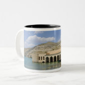 Halfeti Merkez Camii Central Mosque) gedeeltelijk Tweekleurige Koffiemok (Voorkant links)