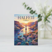 Halfeti Turkije Briefkaart (Staand voorkant)