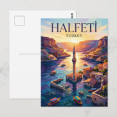 Halfeti Turkije Briefkaart (Voorkant / Achterkant)