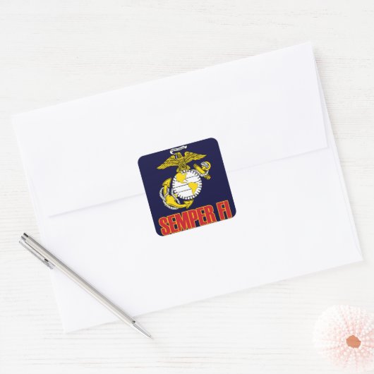 HalfFi [EGA] Vierkante Sticker (Envelop)