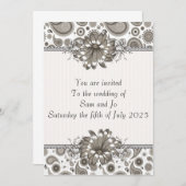 Halfformele uitnodiging (Voorkant / Achterkant)