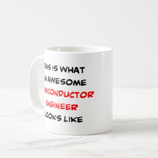 halfgeleidertechnicus, geweldige koffiemok (Voorkant links)