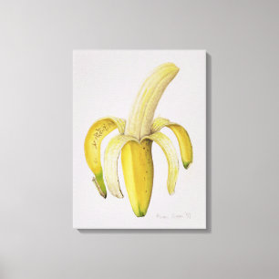 Halfgepelde bananen 1997 canvas afdruk