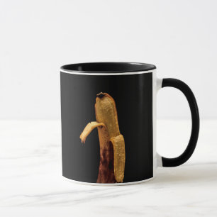 Halfgepelde bananenlevens mok