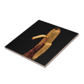 Halfgepelde bananenlevens tegeltje (Zijkant)