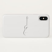 Halfgitaarcontour Case-Mate iPhone Case (Achterkant (horizontaal))