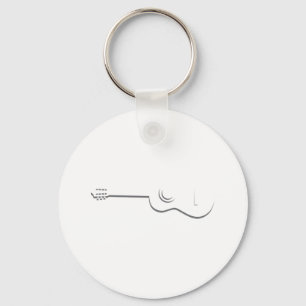 Halfgitaarcontour Sleutelhanger