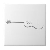 Halfgitaarcontour Tegeltje (Voorkant)