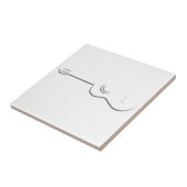 Halfgitaarcontour Tegeltje (Zijkant)