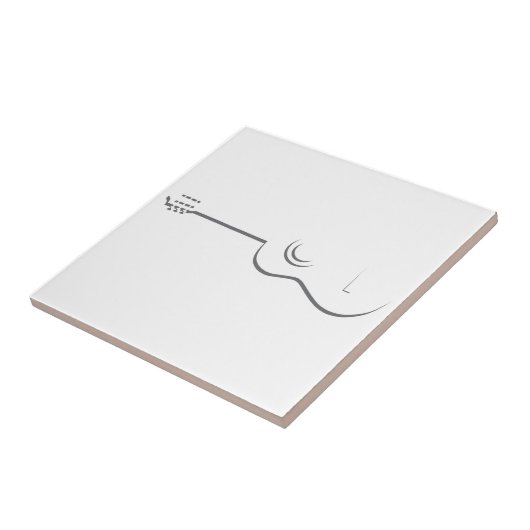 Halfgitaarcontour Tegeltje (Zijkant)