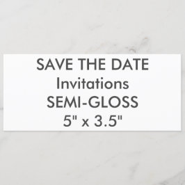 HALFGLANS 110lb 9,25" x 4" Trouwkaarten Kaart