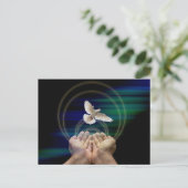 halfglanzen, standaardgrootte, vrede en duiken briefkaart (Staand voorkant)