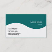 Halfgolfkroon - Blauwgroen groen 006666 Visitekaartje (Achterkant)