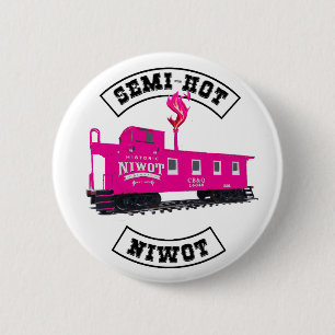 Halfhete Niwot 2-1/4 "Button, met vlam Ronde Button 5,7 Cm