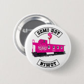 Halfhete Niwot 2-1/4 "Button, met vlam Ronde Button 5,7 Cm (Voorkant /achterkant)