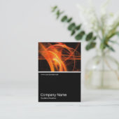 Halfhoge en halve foto 0197 - Abstracte vlam 02 Visitekaartje (Staand voorkant)