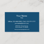 Halfhoge kleuren visitekaartje (Achterkant)