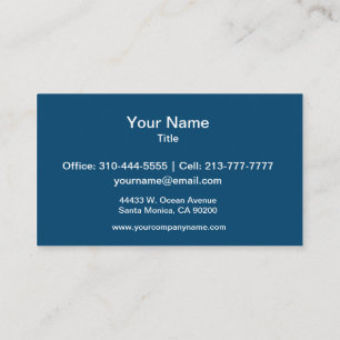 Halfhoge kleuren visitekaartje