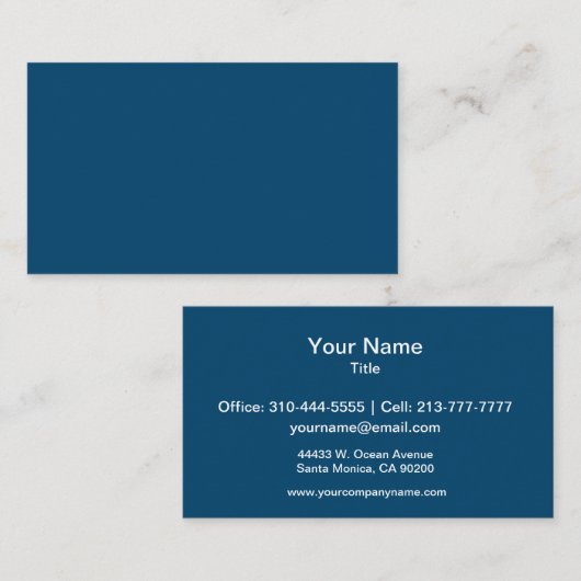 Halfhoge kleuren visitekaartje (Voorkant / Achterkant)