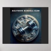 halfhyde Barbell Club Poster (Voorkant)