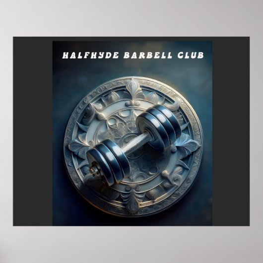 halfhyde Barbell Club Poster (Voorkant)