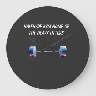 Halfhyde Gym Thuis van de Zware Lifters Grote Klok
