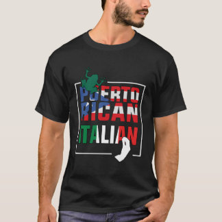 HalfItaliaanse halve Puerto Ricaanse vlag - Italia T-shirt