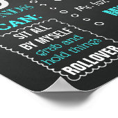 Halfjaarlijkse bord voor een jongen van 6 maanden  poster (Hoek)