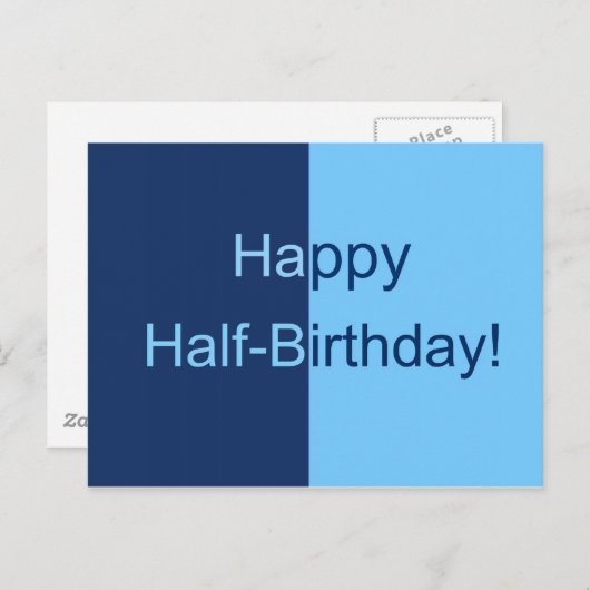 Halfjaarlijkse Kaart (Voorkant / Achterkant)