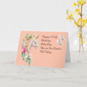 Halfjaarlijkse Kaart voor 6 maanden oude babyjonge (Gele Bloem)