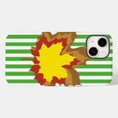 Halfjaarlijkse schokken met bladeren Case-Mate iPhone case (Achterkant (horizontaal))