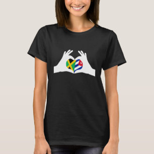 HalfJamaicaanse halve Cubaanse erfgoed Jamaica & C T-shirt