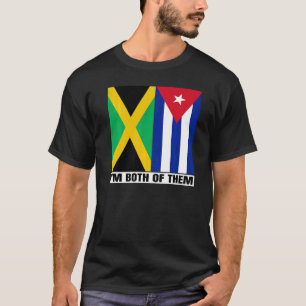 HalfJamaicaanse halve Cubaanse erfgoed Jamaica & C T-shirt