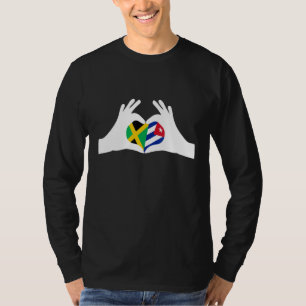 HalfJamaicaanse halve Cubaanse erfgoed Jamaica & C T-shirt