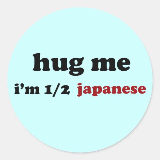 HalfJapans Ronde Sticker (Voorkant)