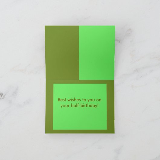 Halfjarige Kaart (Binnen)